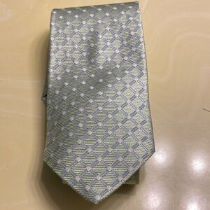 Brooks Brothers Light Green Geometric Tie